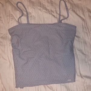 nwot hollister blue tank top